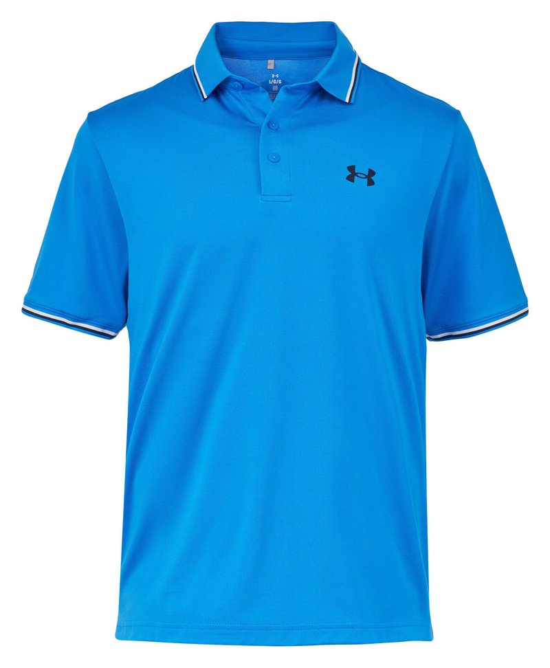 Under Armour Playoff 3.0 Rib pánske polo, blue atlantis