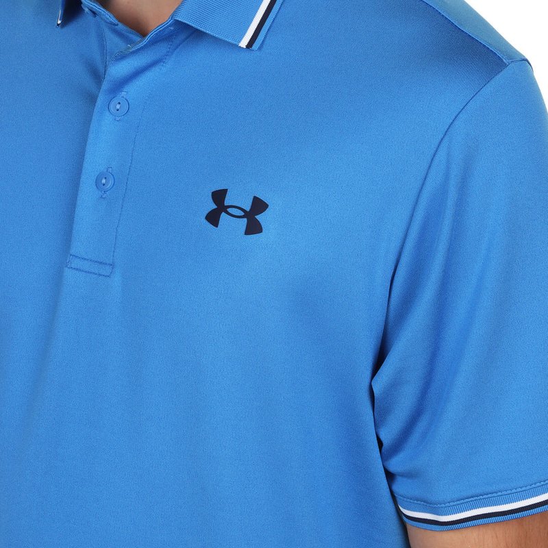 Under Armour Playoff 3.0 Rib pánske polo, blue atlantis