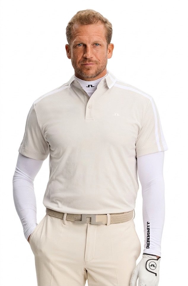 J.Lindeberg Bozak pánske polo, moonbeam
