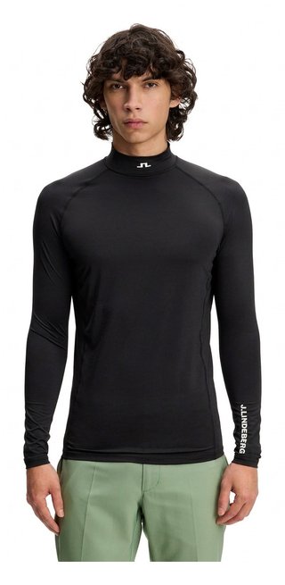J.Lindeberg Ello Compression pánsky top, čierny
