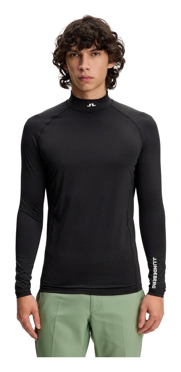 J.Lindeberg Ello Compression pánsky top, čierny