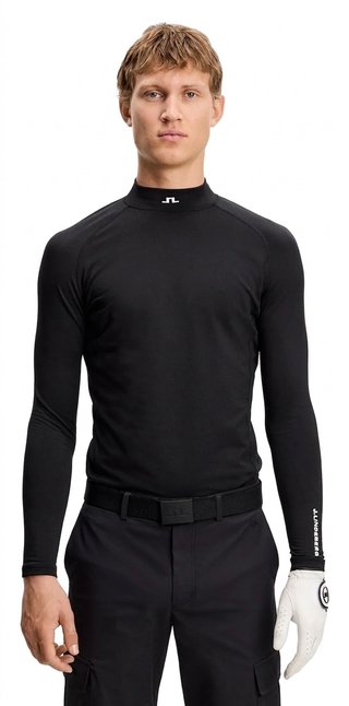 J.Lindeberg Ello Brushed pánske tričko, čierne