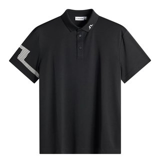 J.Lindeberg Heath pánske polo, čierne