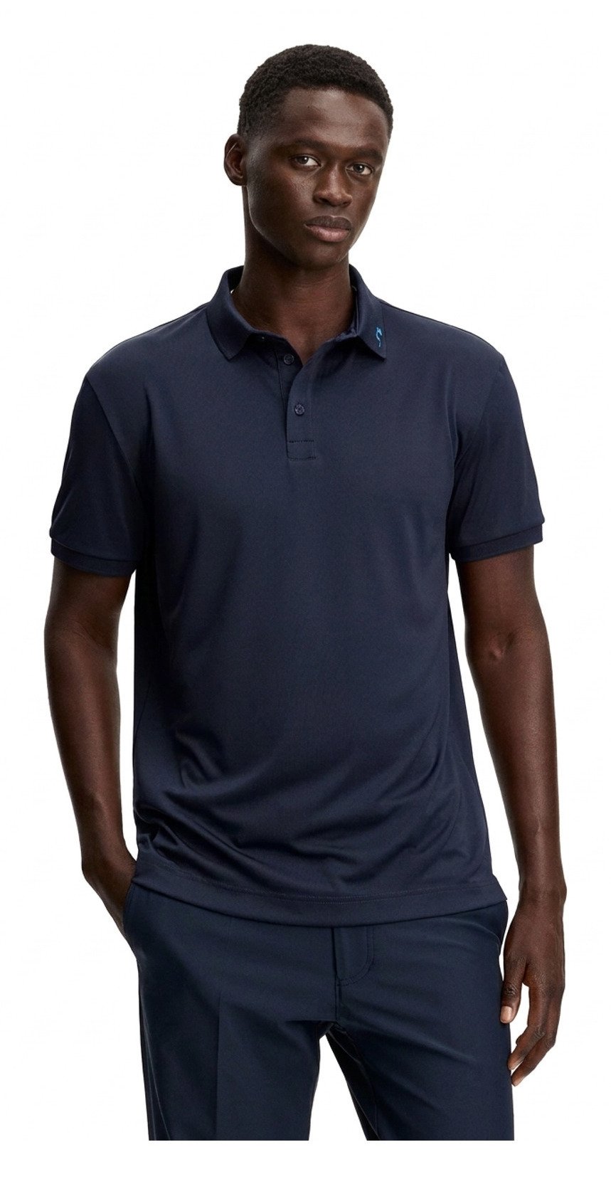 J.Lindeberg KV Print pánske polo, JLNavy