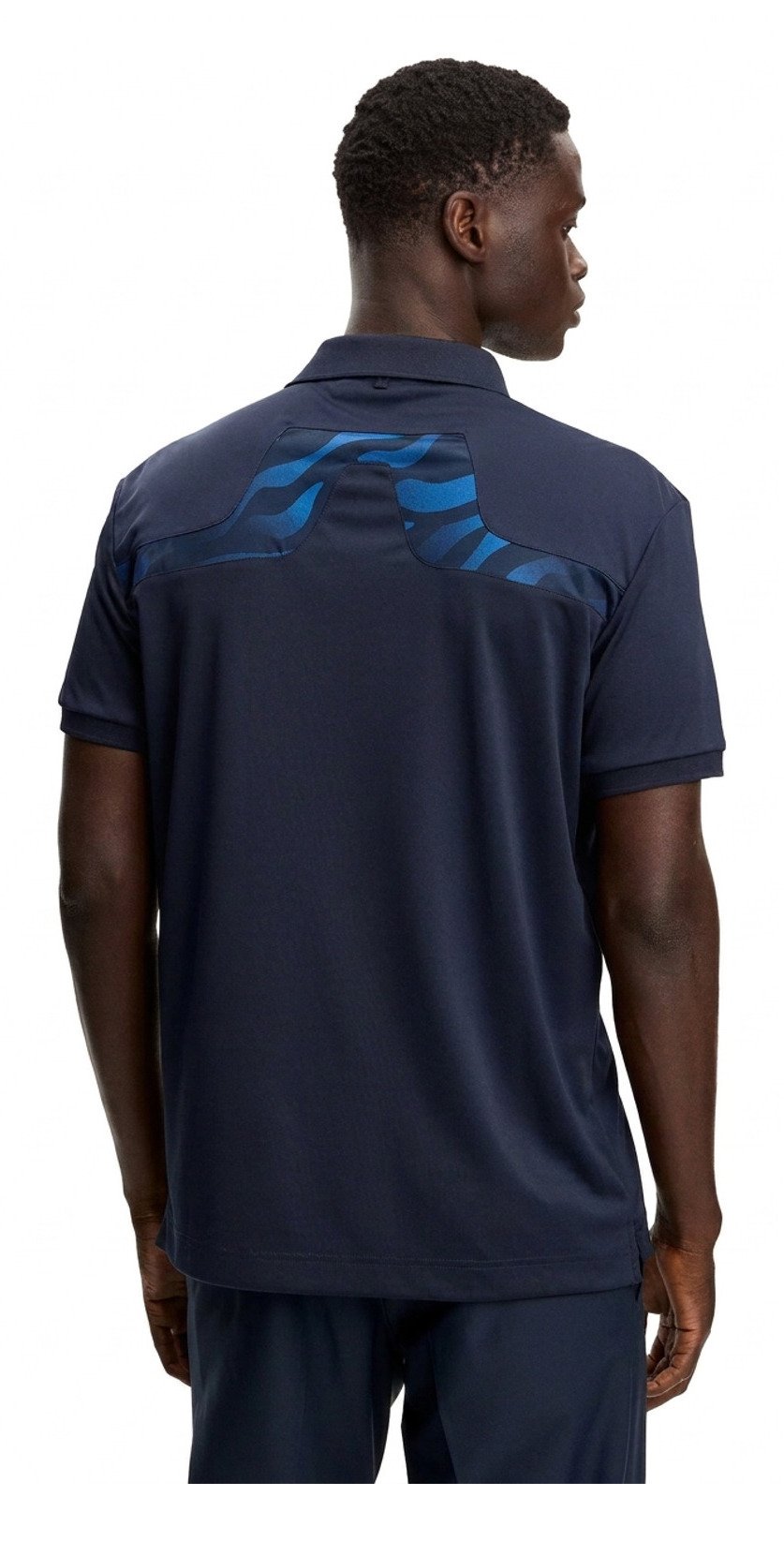 J.Lindeberg KV Print pánske polo, JLNavy