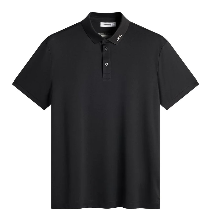 J.Lindeberg KV Print pánske polo, čierne