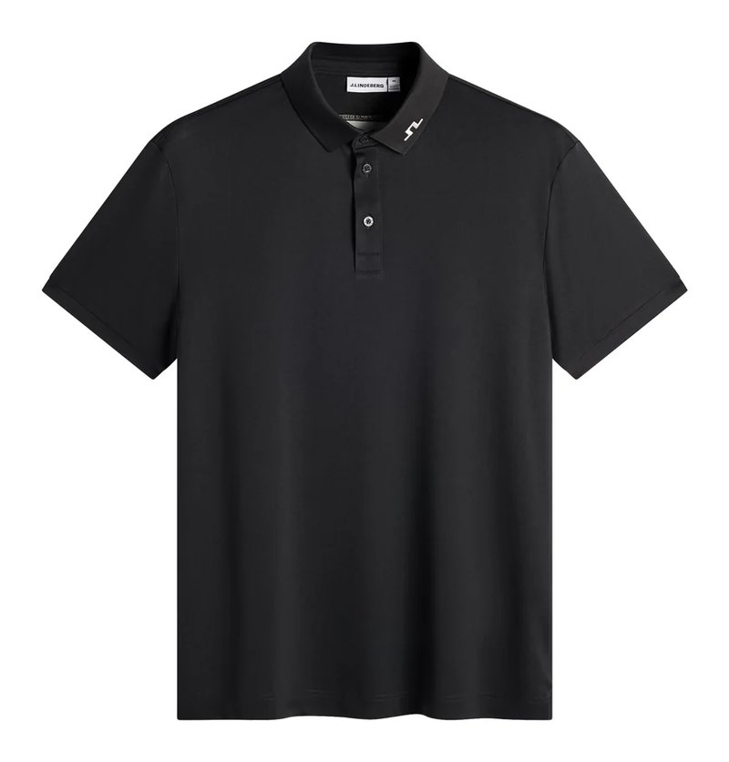 J.Lindeberg KV Print pánske polo, čierne