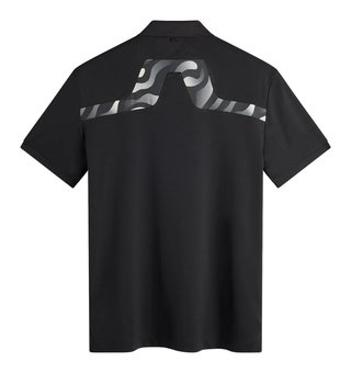J.Lindeberg KV Print pánske polo, čierne