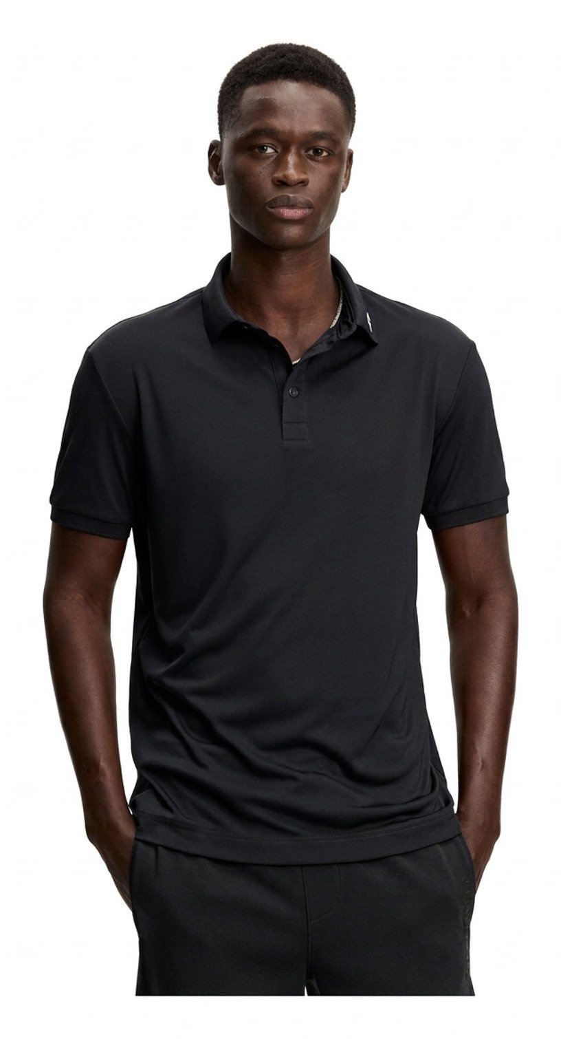 J.Lindeberg KV Print pánske polo, čierne