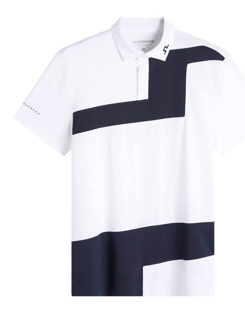 J.Lindeberg Sidd pánske polo, biele