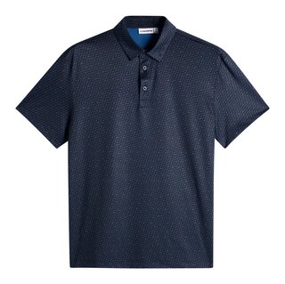 J.Lindeberg Tod Print pánske polo, bias bridge micro navy set