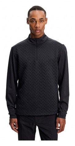 J.Lindeberg Lassy Quarter Zip Mid pánska vrstva, čierna