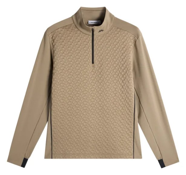 J.Lindeberg Lassy Quarter Zip Mid pánska vrstva, brindle