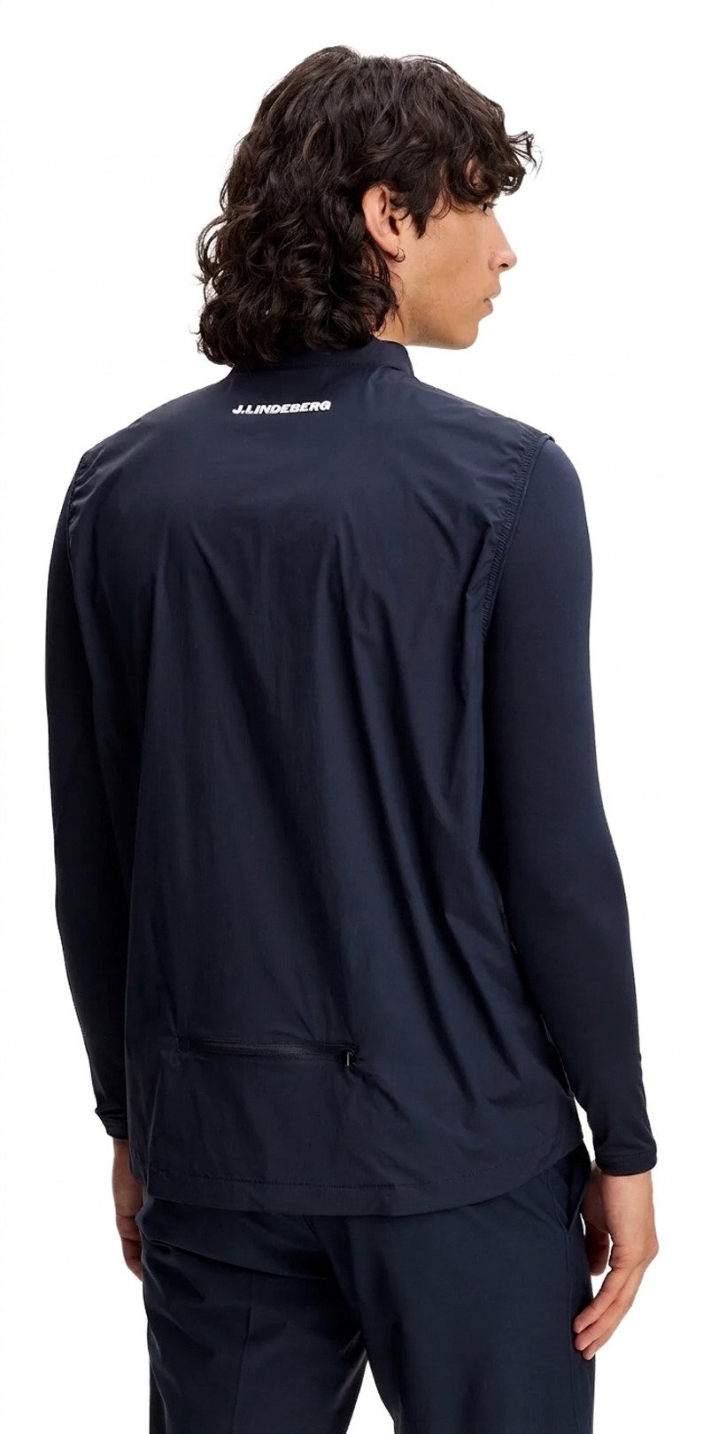 J.Lindeberg Tour Tech Packable pánska vesta, JLNavy