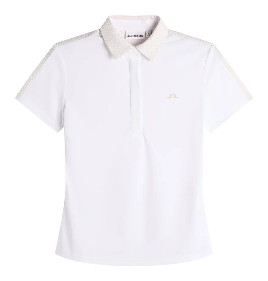 J.Lindeberg Cara Print dámske polo, biele