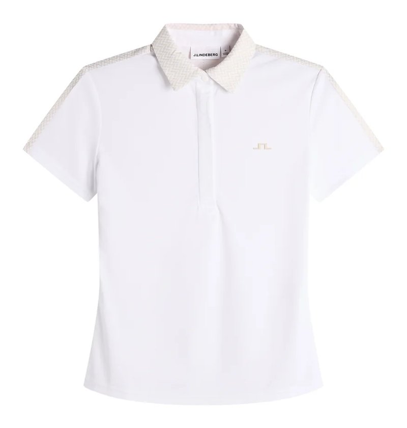 J.Lindeberg Cara Print dámske polo, biele