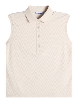 J.Lindeberg Dani sleeveless dámske polo, moonbeam