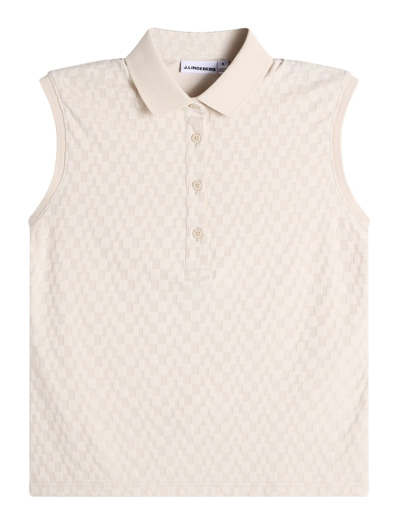 J.Lindeberg Dani sleeveless dámske polo, moonbeam