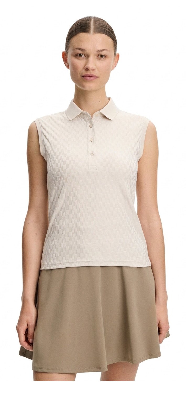 J.Lindeberg Dani sleeveless dámske polo, moonbeam