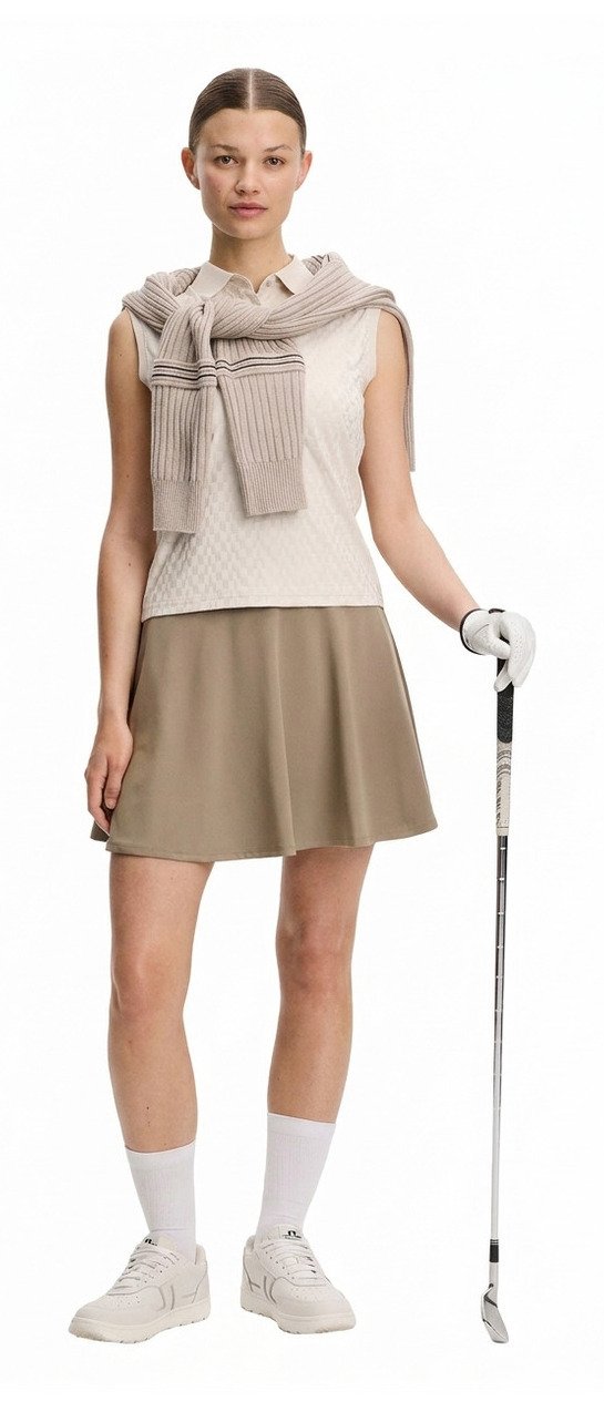J.Lindeberg Dani sleeveless dámske polo, moonbeam