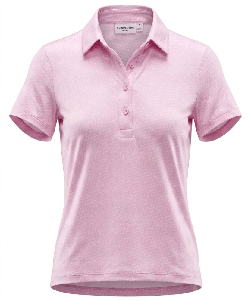 J.Lindeberg Caitlyn dámske polo, bias bridge micro orchid white