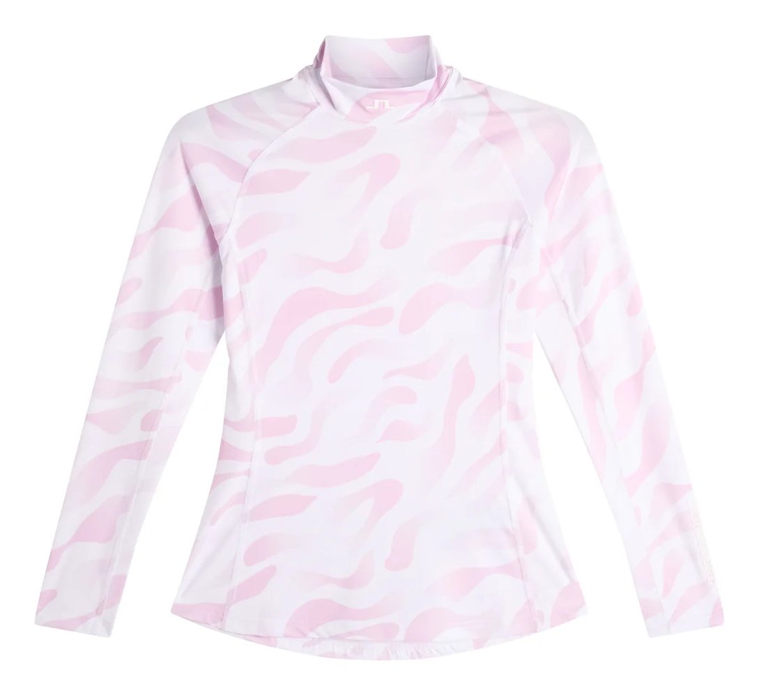 J.Lindeberg Ella Print Compression dámsky top, bunker fade white orchid