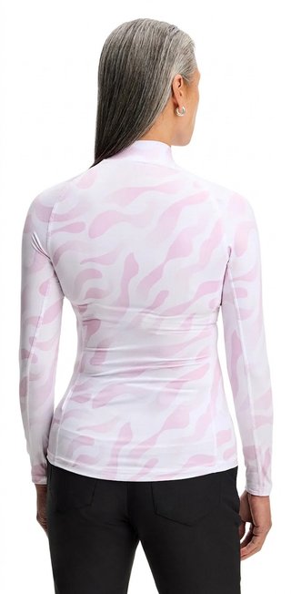 J.Lindeberg Ella Print Compression dámsky top, bunker fade white orchid