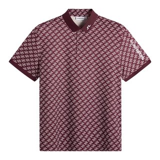 J.Lindeberg Tour Tech Print dámske polo, cardi jacquard - winetasting