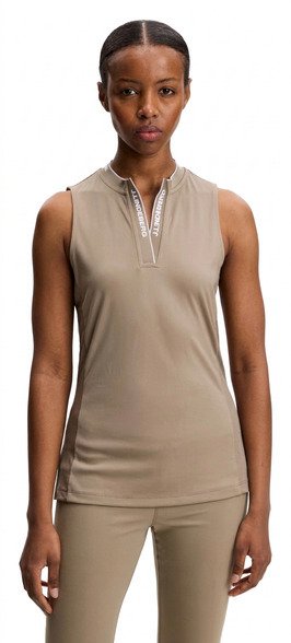 J.Lindeberg Leya Sleeveless dámske polo, béžové