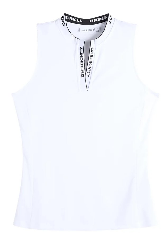 J.Lindeberg Leya Sleeveless dámske polo, biele