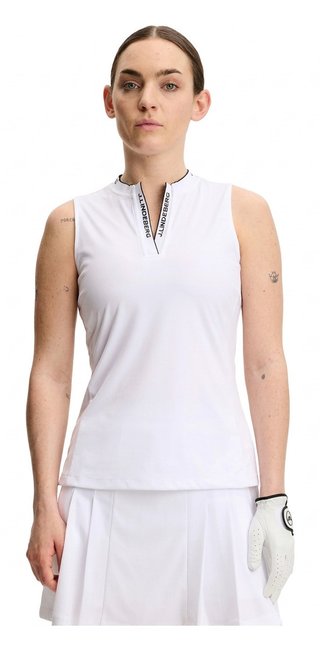 J.Lindeberg Leya Sleeveless dámske polo, biele