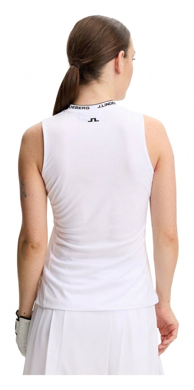 J.Lindeberg Leya Sleeveless dámske polo, biele