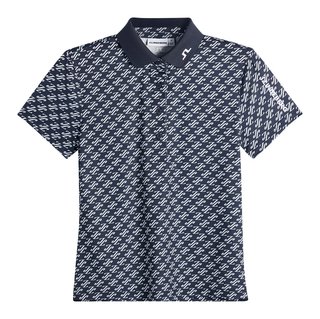 J.Lindeberg Tour Tech Print dámske polo, cardi jacquard - JL Navy