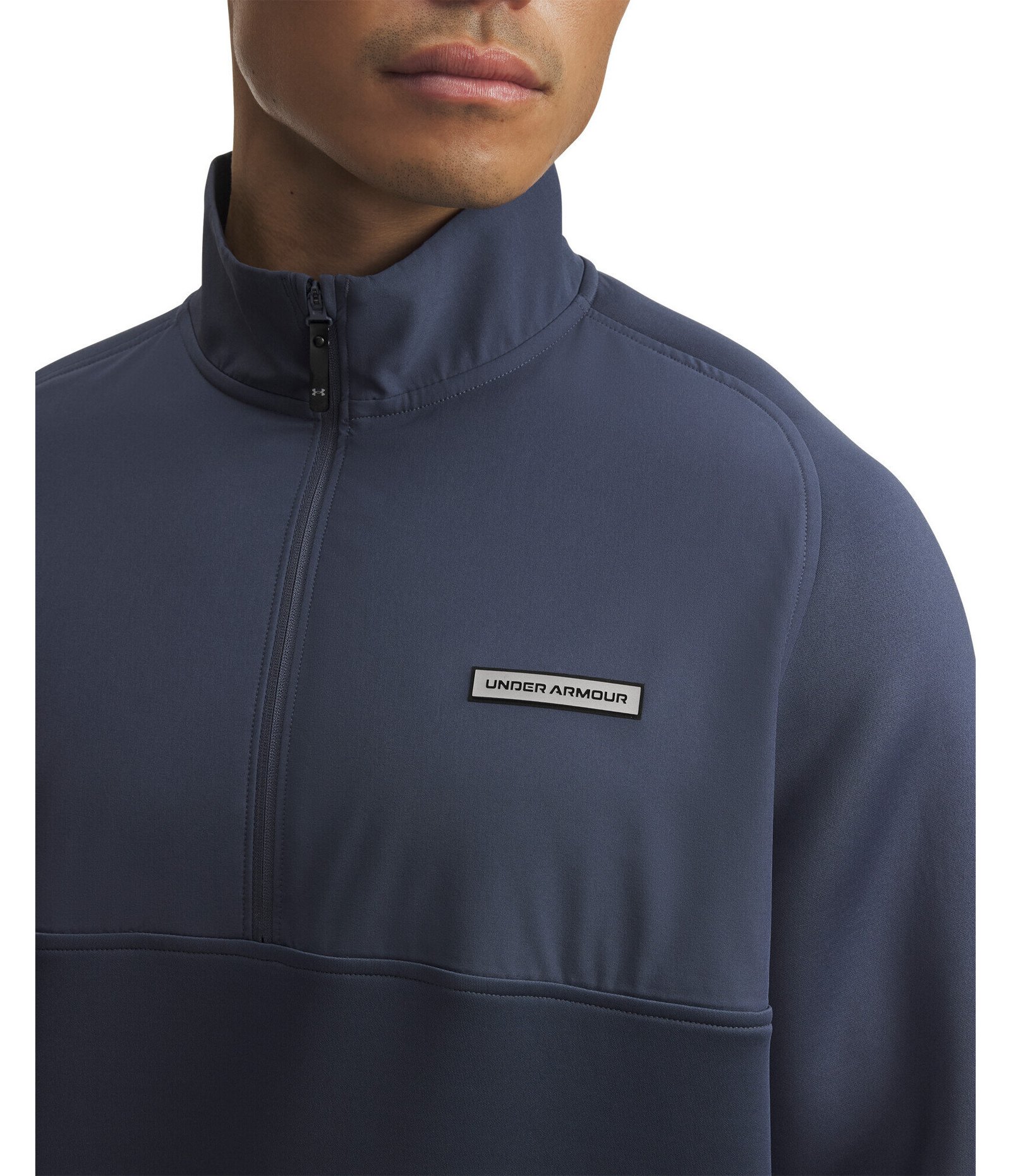 Under Armour Drive Pro Hybrid pánska mikina na zips 1/2, downpour gray