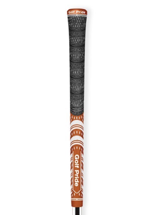 Golf Pride MCC grip (.60 RND), midsize, oranžový/biely