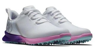 FootJoy Fuel Sport dámske golfové topánky 2023, biele/fialové, UK7.5-EU41 (US9.5)