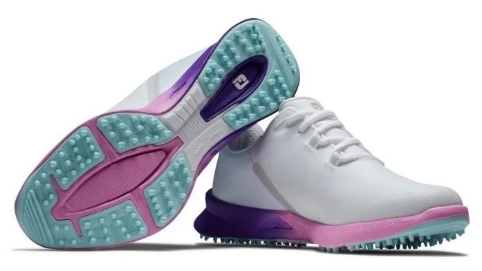 FootJoy Fuel Sport dámske golfové topánky 2023, biele/fialové, UK7.5-EU41 (US9.5)
