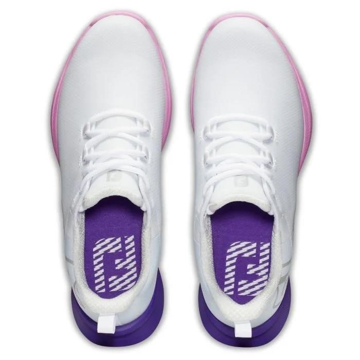 FootJoy Fuel Sport dámske golfové topánky 2023, biele/fialové, UK7.5-EU41 (US9.5)