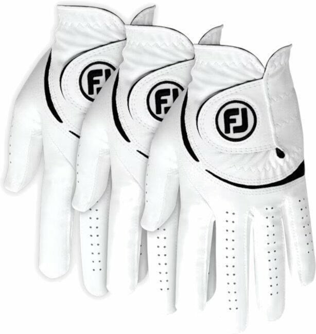 FootJoy WeatherSof 24 dámska golfová rukavica (3 PACK), biela/čierna, ML