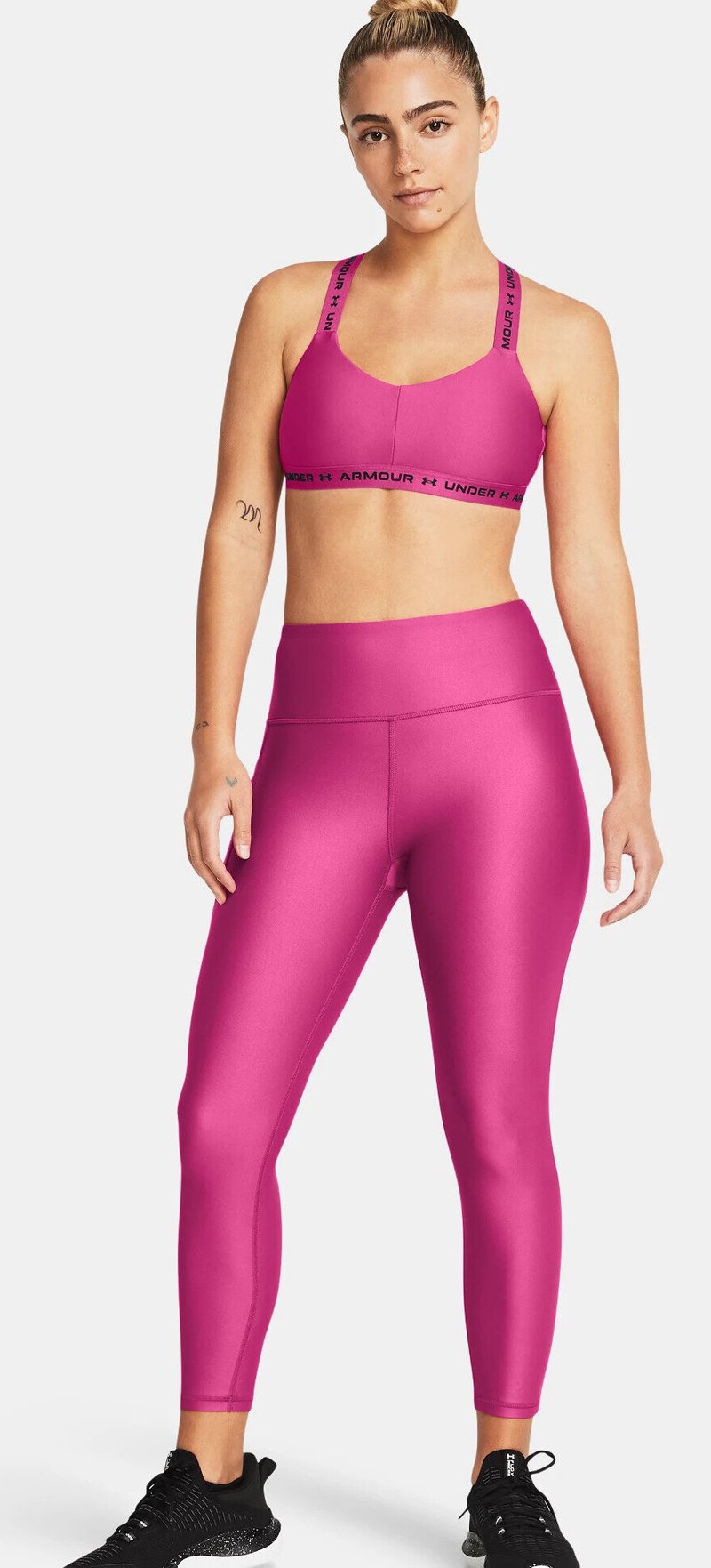 Under Armour HeatGear Armour Hi Ankle dámske kompresné legíny, astral aura