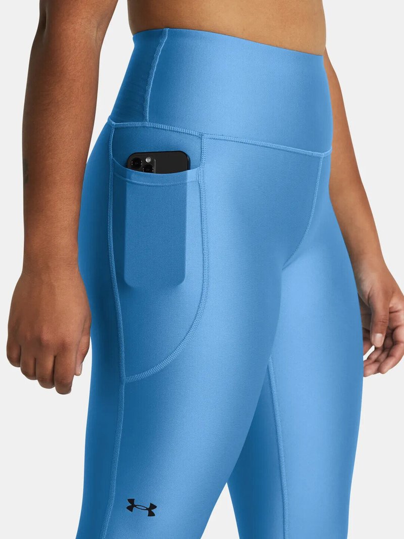 Under Armour HeatGear Armour Hi Ankle dámske kompresné legíny, viral blue