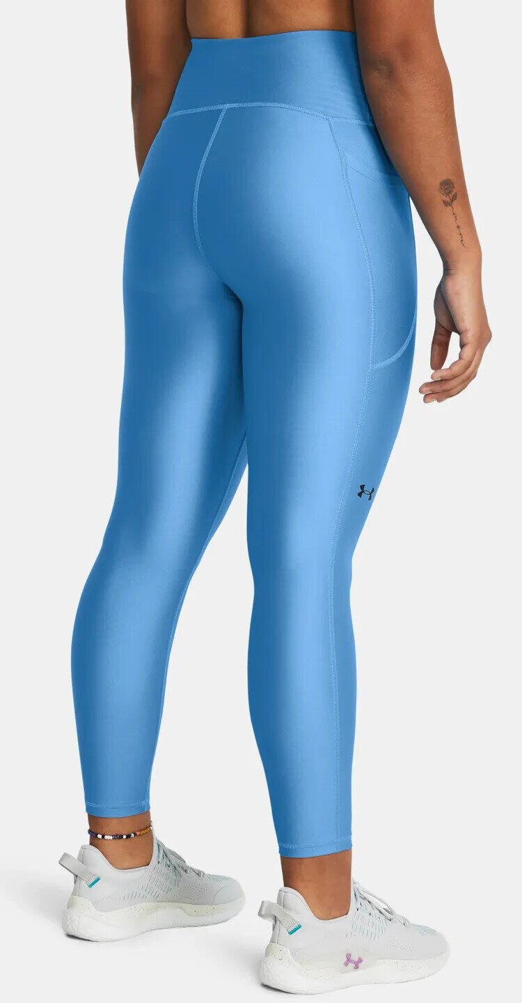 Under Armour HeatGear Armour Hi Ankle dámske kompresné legíny, viral blue