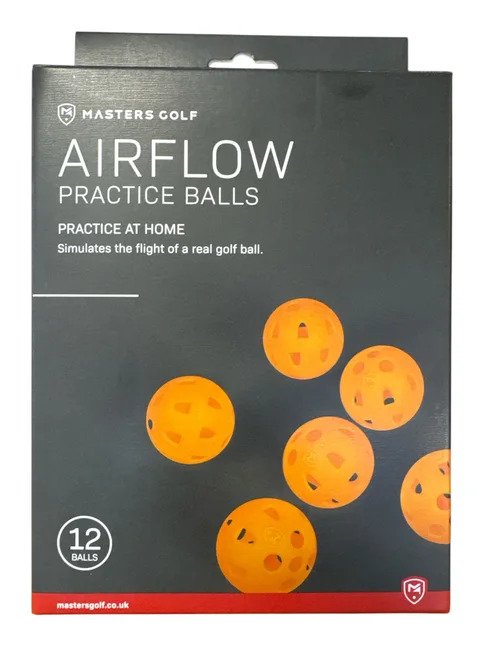 Masters Golf Airflow XP tréningové golfové loptičky (12 pack), oranžové