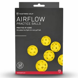 Masters Golf Airflow XP tréningové golfové loptičky (12 ks), žlté