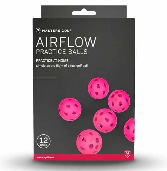 Masters Golf Airflow XP tréningové golfové loptičky (12 pack), ružové
