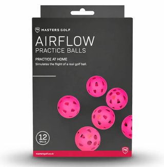 Masters Golf Airflow XP tréningové golfové loptičky (12 pack), ružové