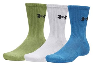 Under Armour UA Performance Cotton unisex ponožky (3 pack), aegean blue