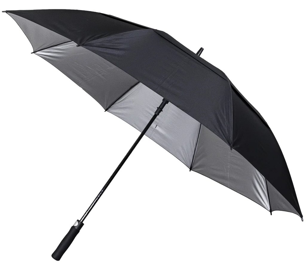 Longridge 62" Windproof UV dáždnik, čierny