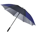 Longridge 62" Windproof UV dáždnik, čierny/tmavomodrý