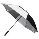 Longridge 62" Windproof UV dáždnik, čierny/sivý